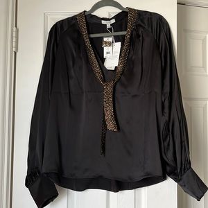 Joie black long sleeve top